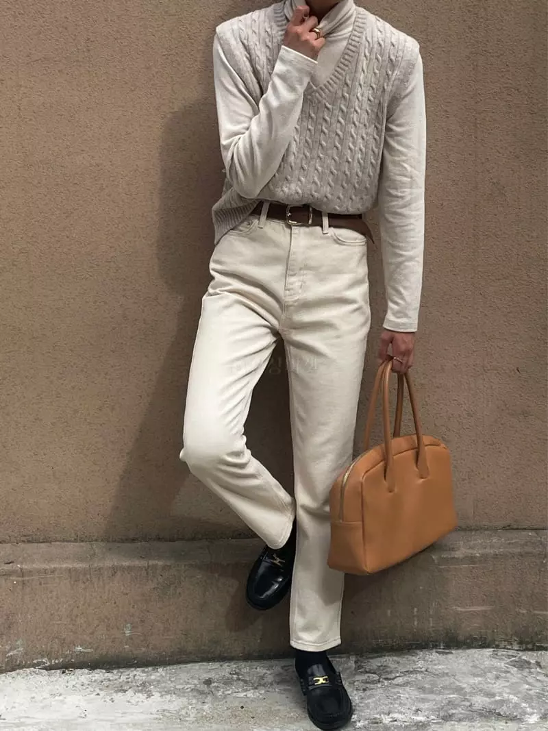 Plat - Korean Women Fashion - #momslook - Cream Pants - 10