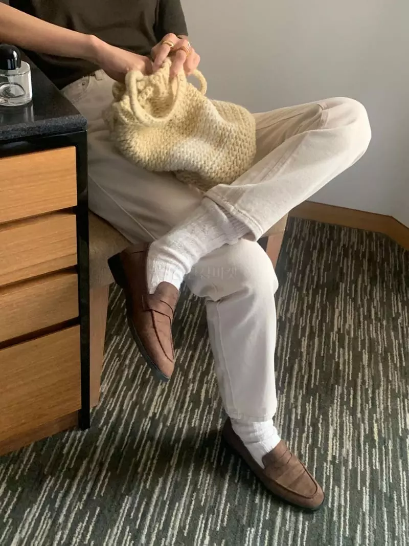 Plat - Korean Women Fashion - #momslook - Cream Pants - 6
