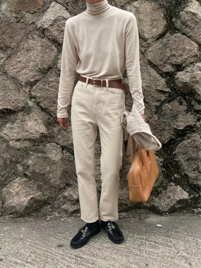 Plat - Korean Women Fashion - #momslook - Cream Pants - 8