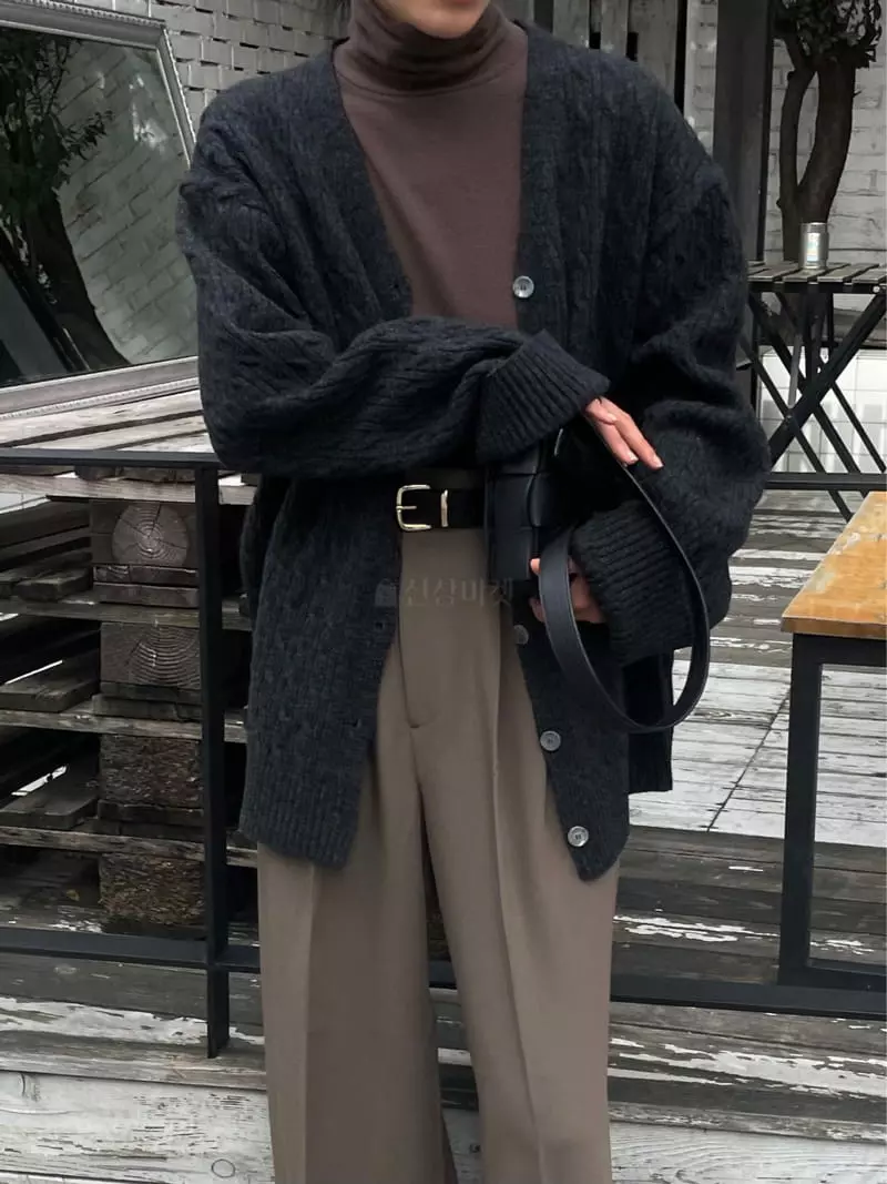 Plat - Korean Women Fashion - #momslook - Twist Cardigan