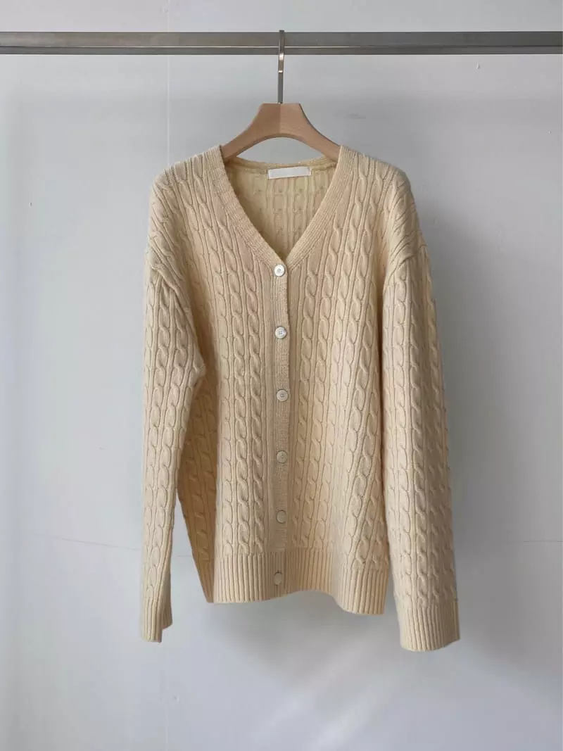 Plat - Korean Women Fashion - #momslook - Twist Cardigan - 12