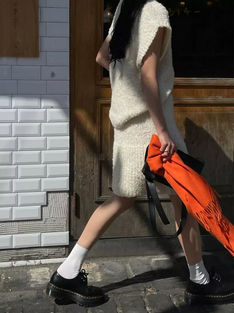 Plat - Korean Women Fashion - #momslook - Alpaca Skirt - 5