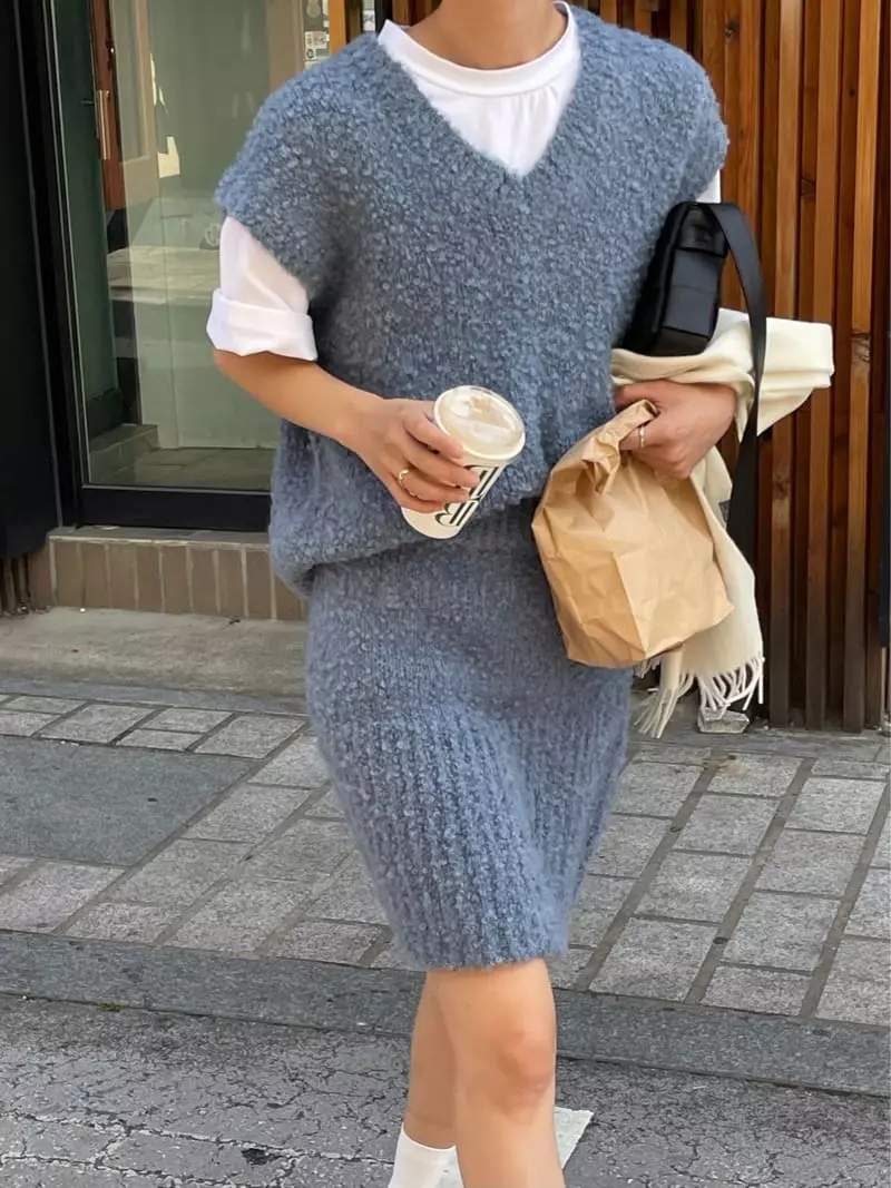 Plat - Korean Women Fashion - #momslook - Alpaca Skirt - 7