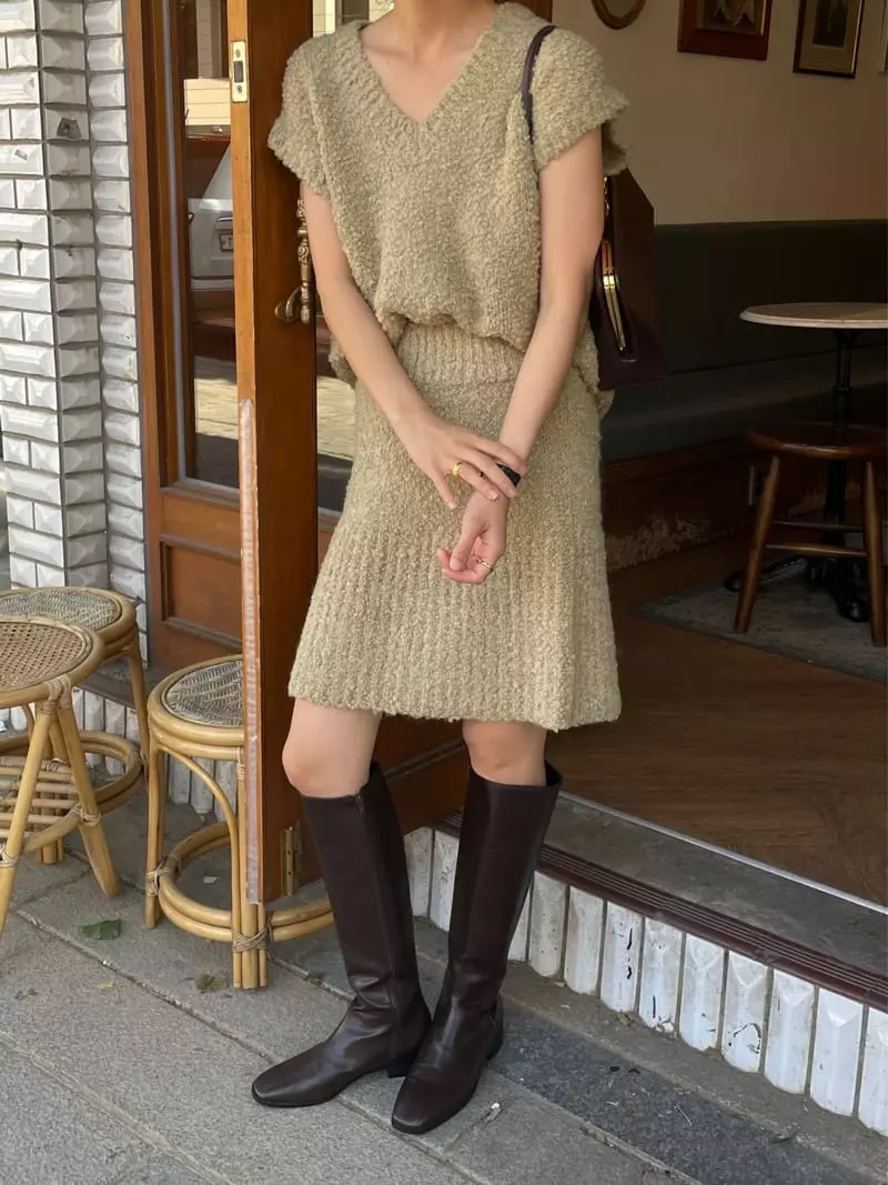 Plat - Korean Women Fashion - #momslook - Alpaca Skirt - 8