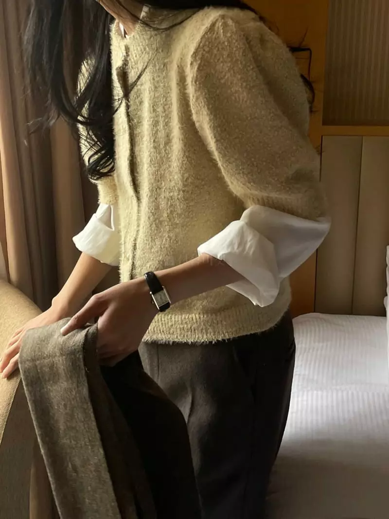 Plat - Korean Women Fashion - #momslook - Bell Cardigan - 4