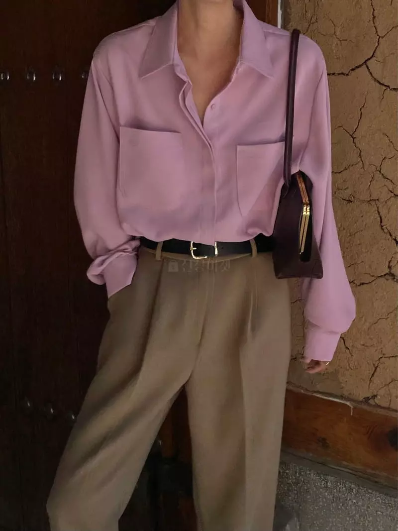 Plat - Korean Women Fashion - #momslook - Low Pocket Blouse - 2