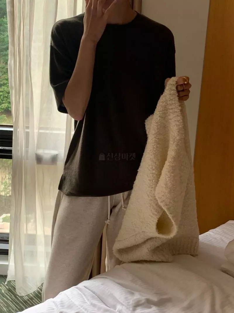 Plat - Korean Women Fashion - #vintageinspired - Fleece Butter Tee - 4