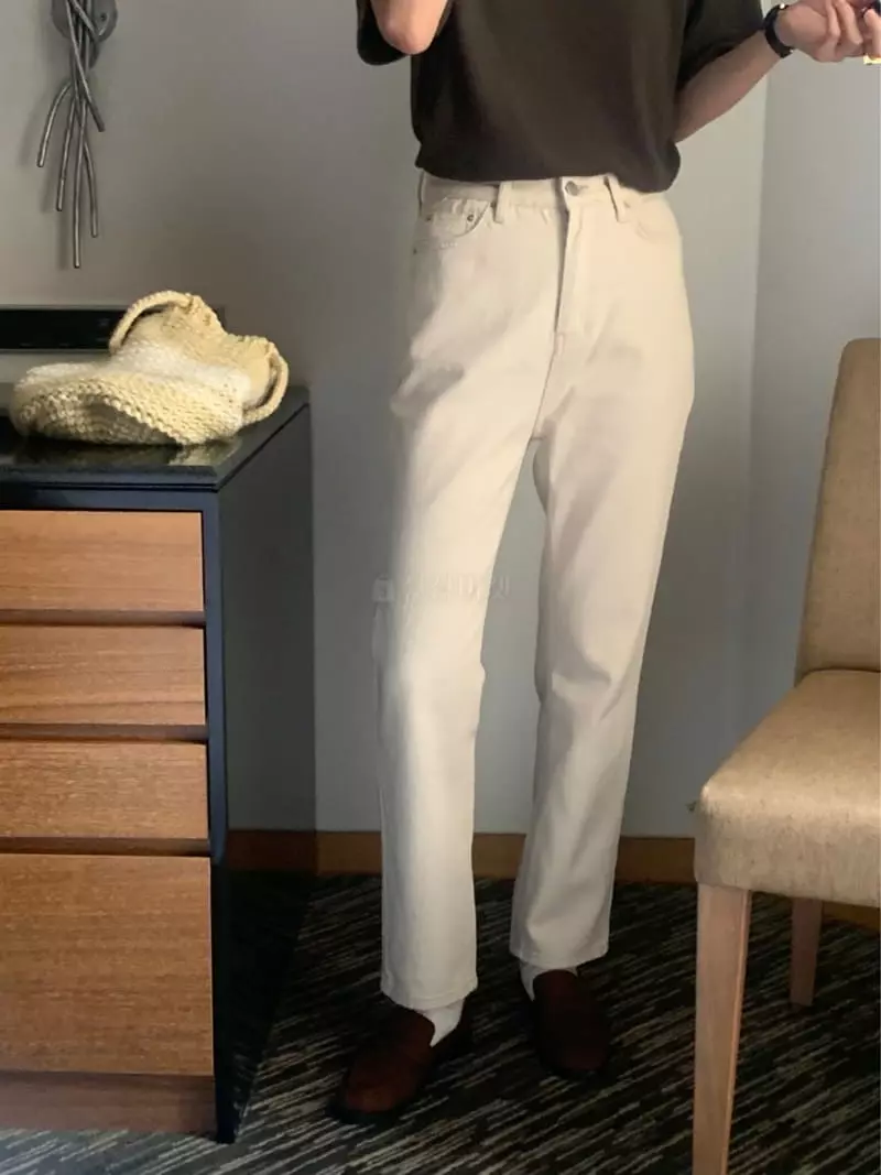 Plat - Korean Women Fashion - #womensfashion - Cream Pants - 5