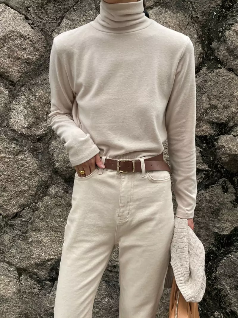 Plat - Korean Women Fashion - #womensfashion - Angora Turtleneck Tee - 8