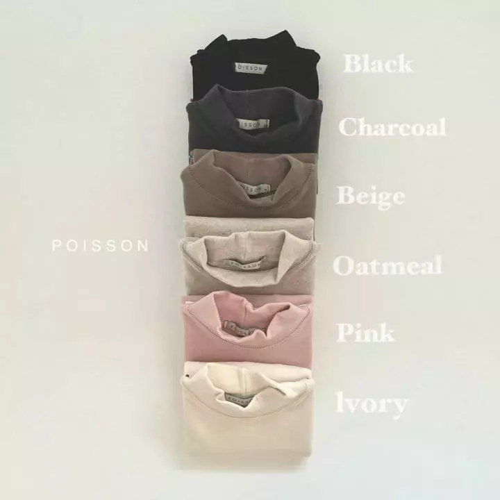 Poisson - Korean Children Fashion - #Kfashion4kids - Winter Half Turtleneck Tee - 10
