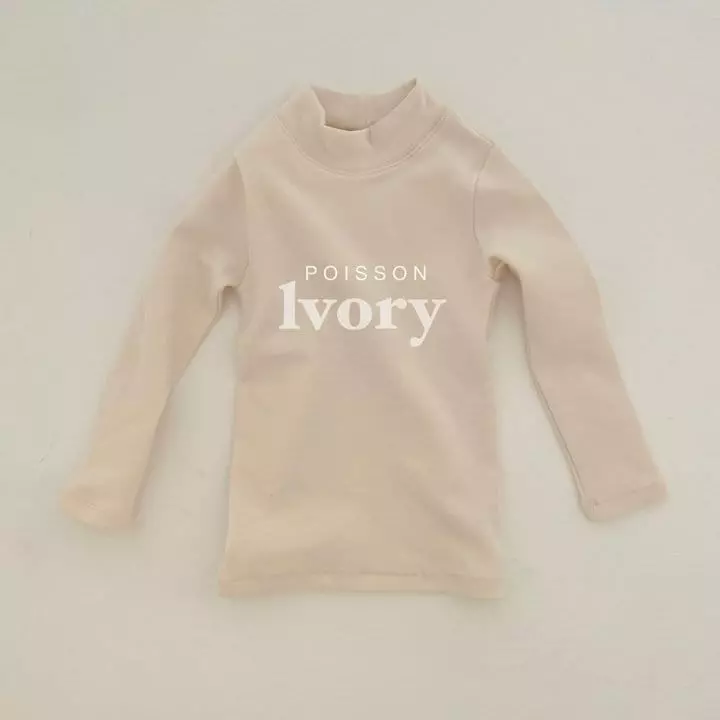 Poisson - Korean Children Fashion - #designkidswear - Winter Turtleneck Tee - 2