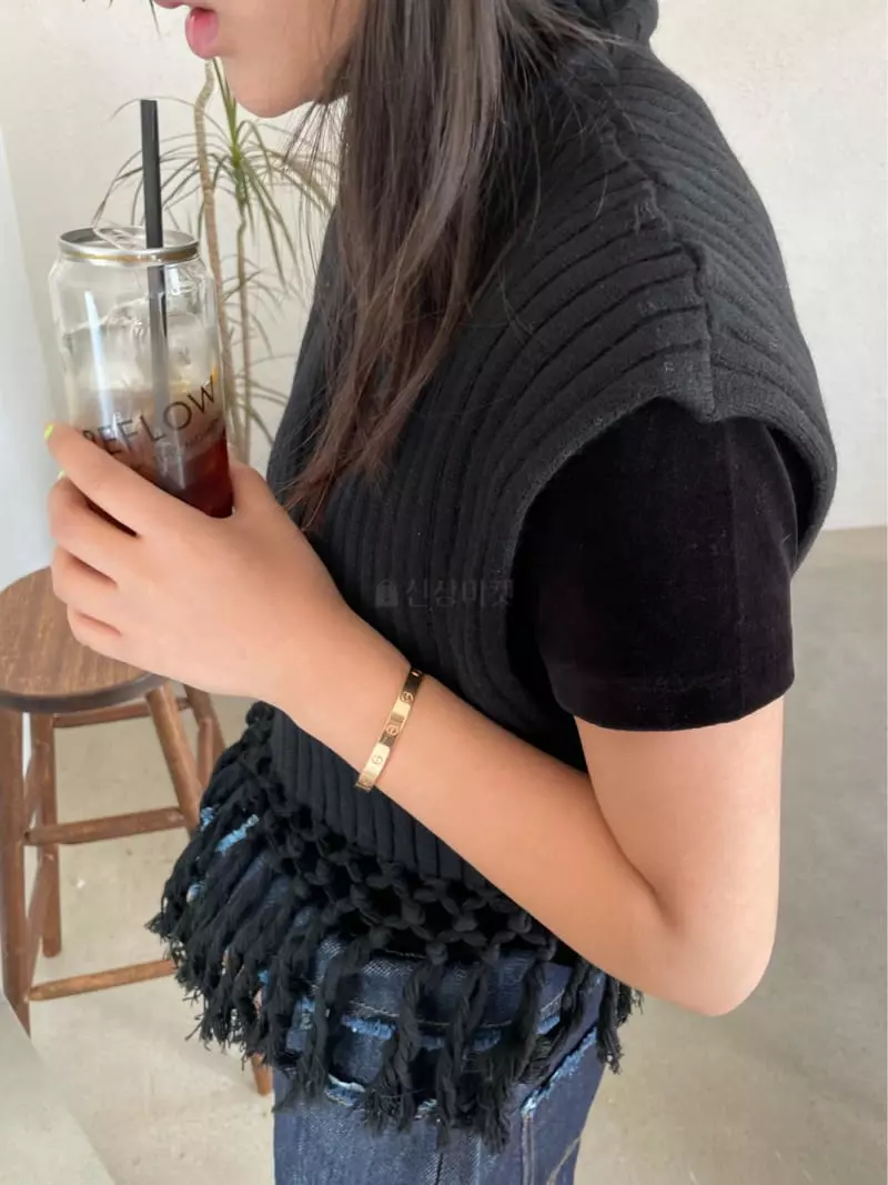 Project View - Korean Women Fashion - #momslook - Cashmere Tasle Knit Tee - 10