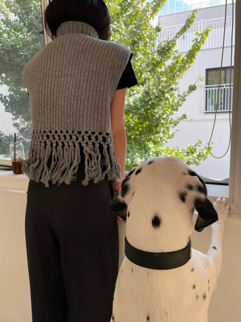 Project View - Korean Women Fashion - #momslook - Cashmere Tasle Knit Tee - 3