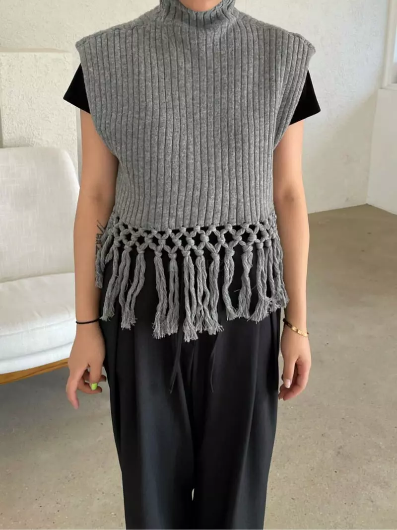 Project View - Korean Women Fashion - #momslook - Cashmere Tasle Knit Tee - 5