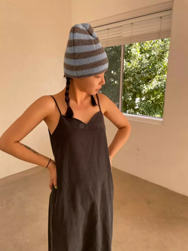 Project View - Korean Women Fashion - #vintagekidsstyle - Stripes Knit Beanie - 5