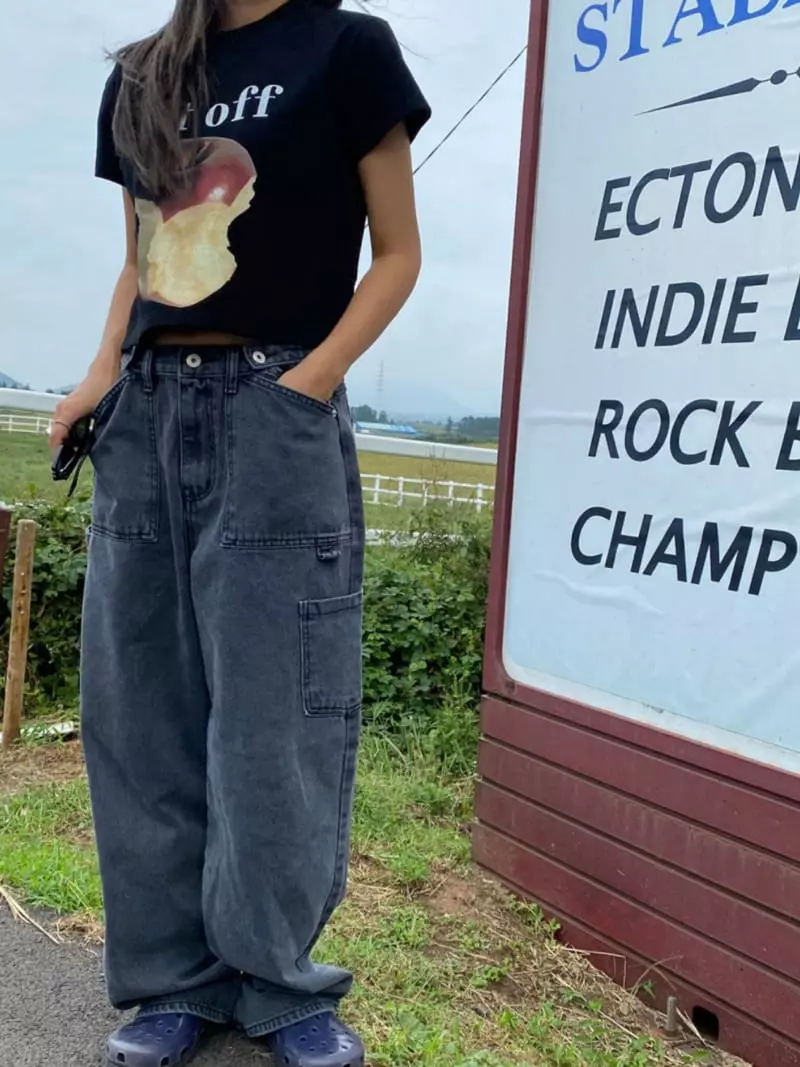 Project View - Korean Women Fashion - #womensfashion - Cut Over Peach Paint Tee