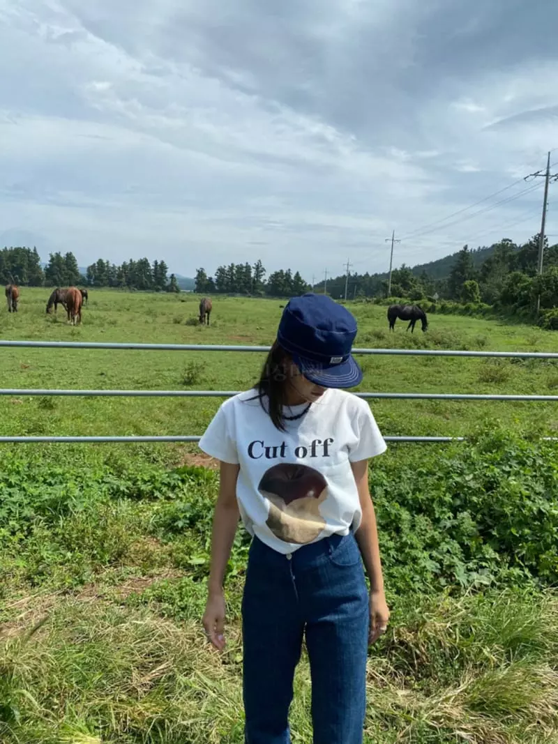 Project View - Korean Women Fashion - #womensfashion - Cut Over Peach Paint Tee - 5