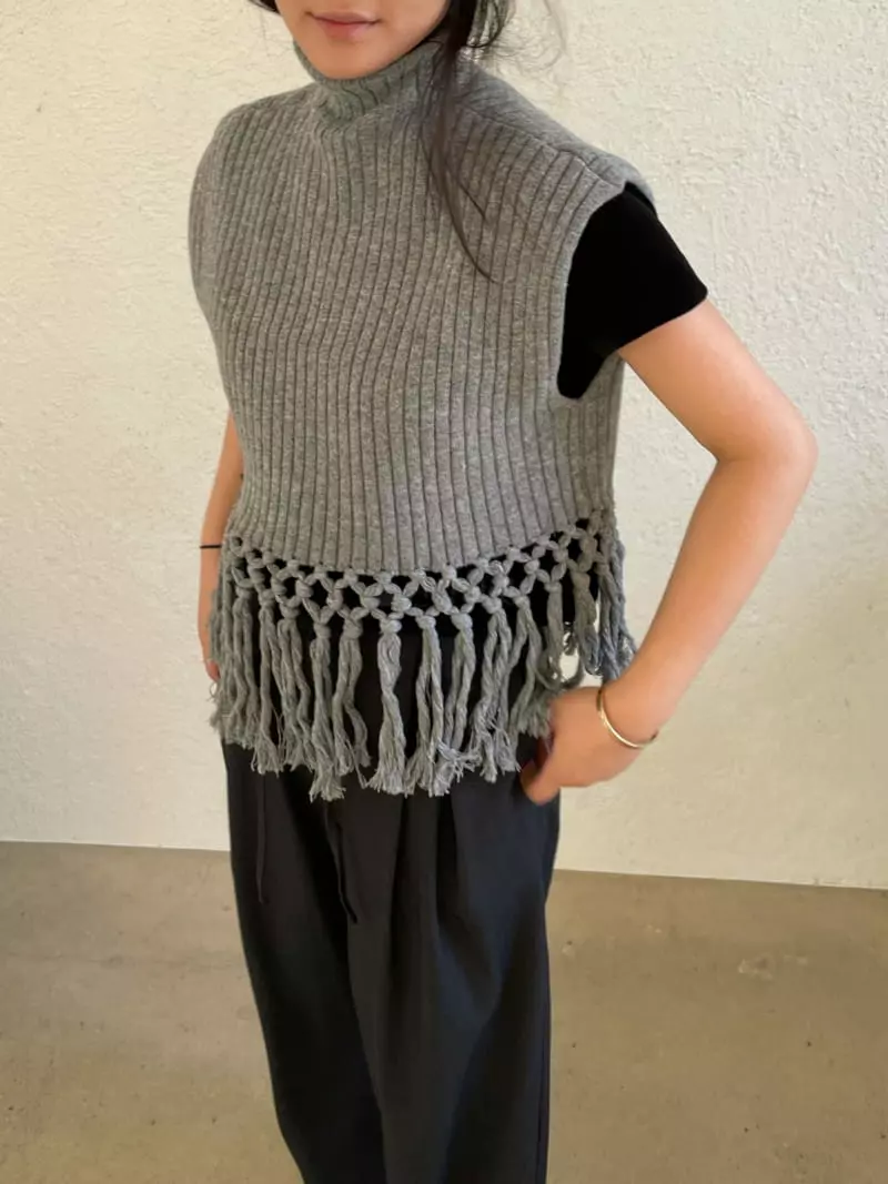 Project View - Korean Women Fashion - #womensfashion - Cashmere Tasle Knit Tee - 6