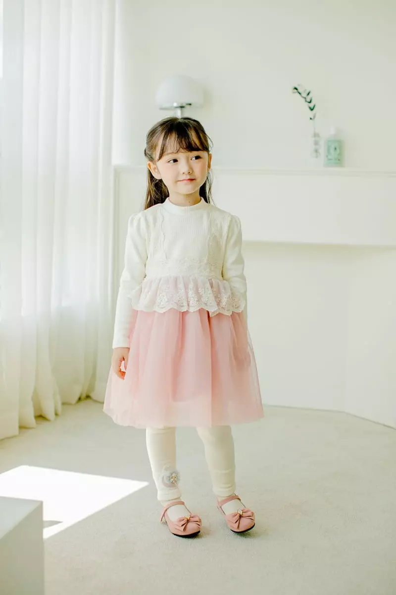 Pudding - Korean Children Fashion - #Kfashion4kids - Lace One-piece - 7