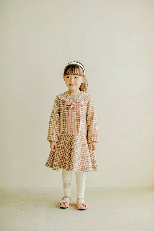 Pudding - Korean Children Fashion - #childofig - Ribbon One-piece