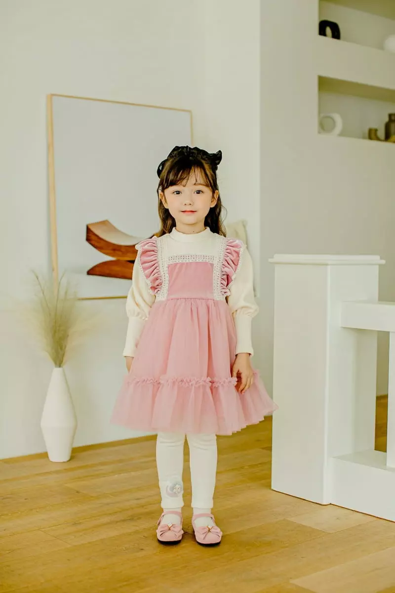 Pudding - Korean Children Fashion - #childrensboutique - Velvet One-piece