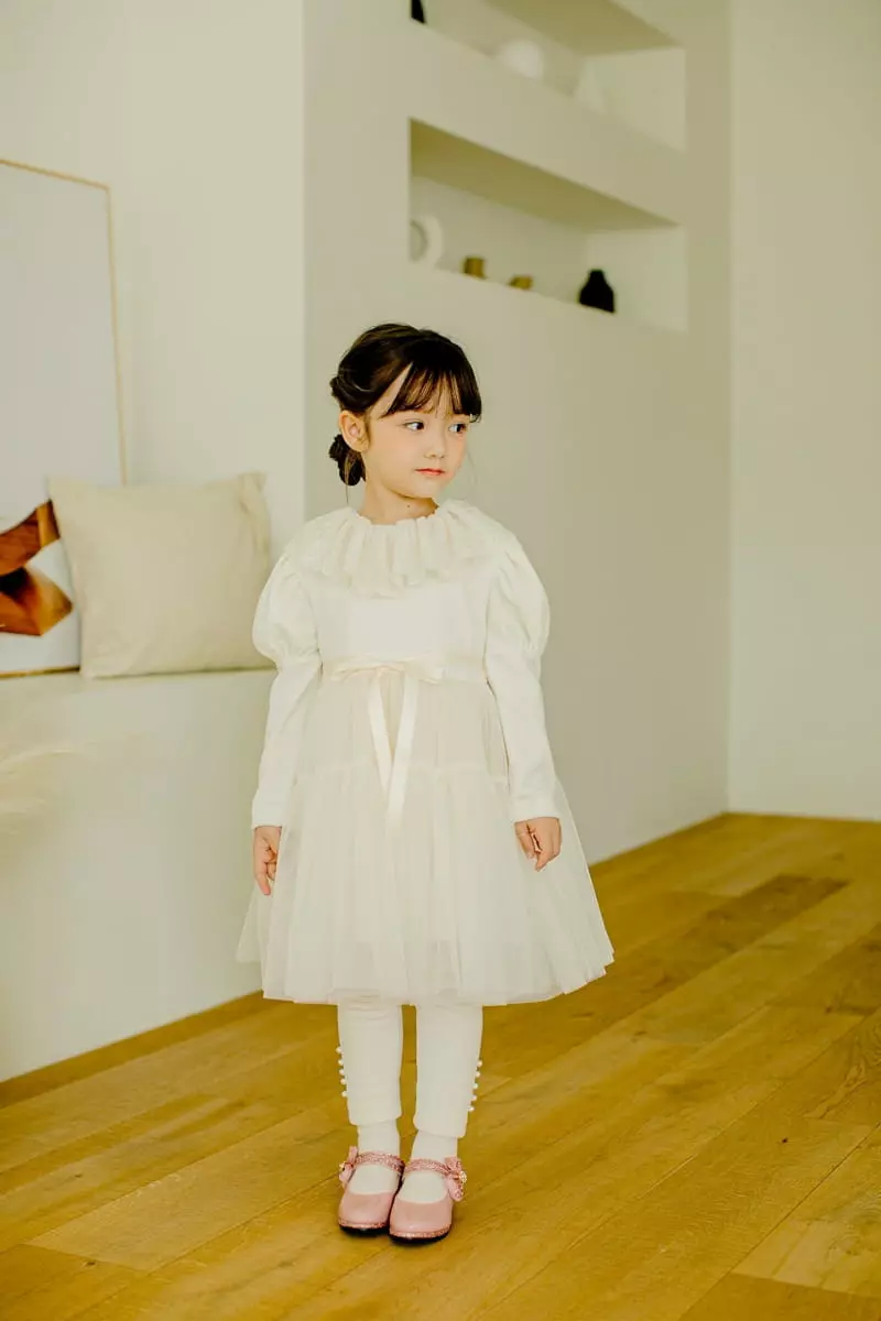 Pudding - Korean Children Fashion - #discoveringself - Frill One-piece - 6