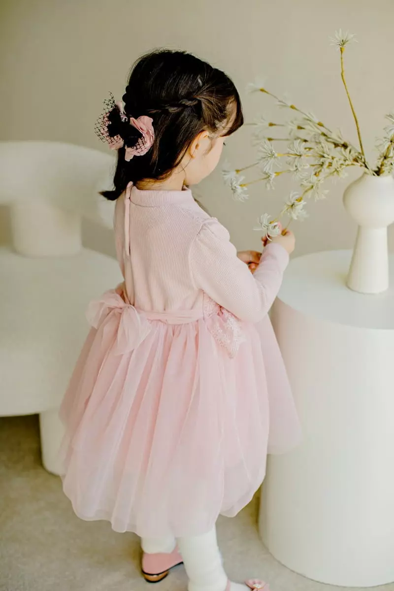 Pudding - Korean Children Fashion - #discoveringself - Lace One-piece - 2