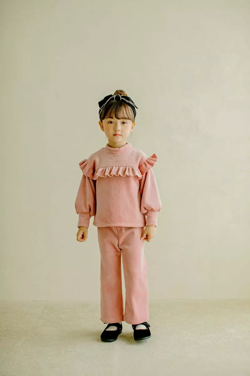 Pudding - Korean Children Fashion - #designkidswear - Winter Sinsang Top Bottom Set - 4
