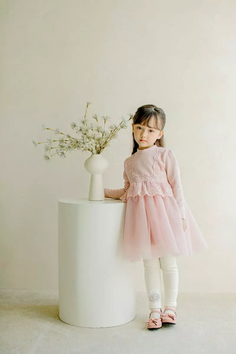 Pudding - Korean Children Fashion - #fashionkids - Lace One-piece - 3