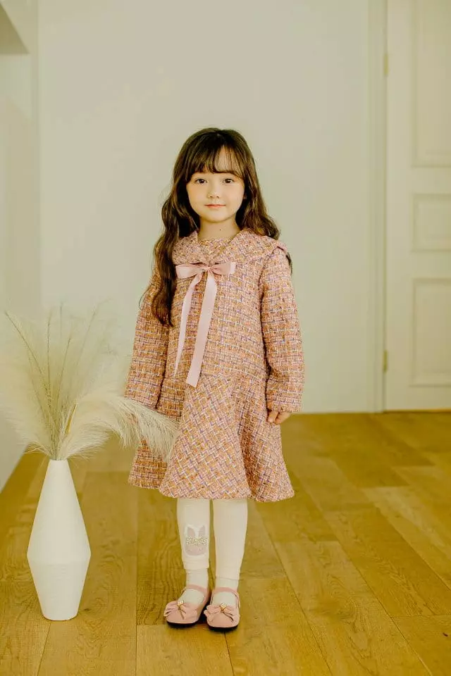 Pudding - Korean Children Fashion - #kidsshorts - Ribbon One-piece - 7
