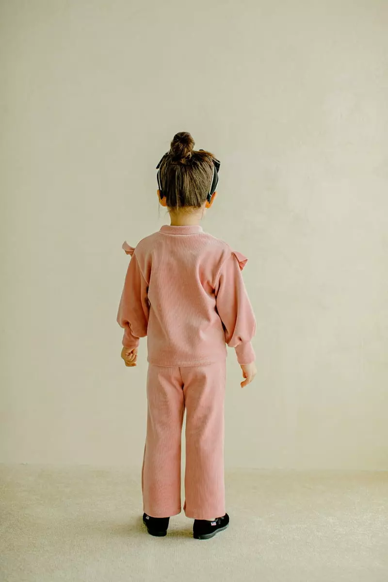 Pudding - Korean Children Fashion - #kidsshorts - Winter Sinsang Top Bottom Set - 6