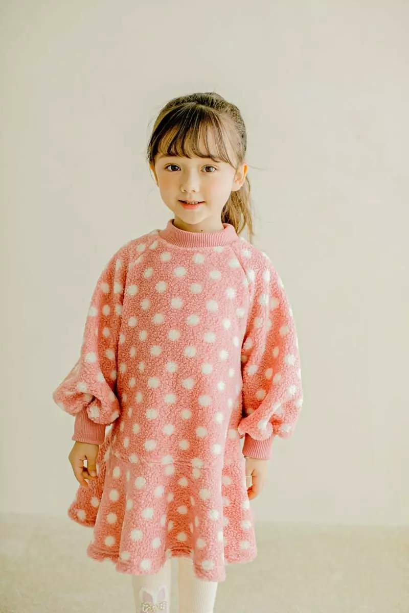 Pudding - Korean Children Fashion - #kidsshorts - Dot One-piece - 4