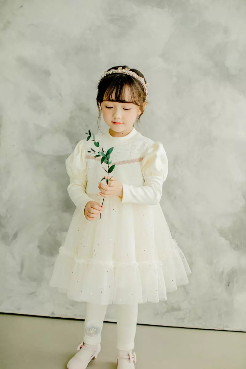 Pudding - Korean Children Fashion - #kidzfashiontrend - Pearl One-piece - 9
