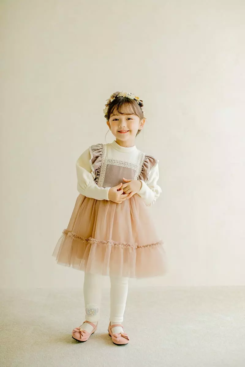 Pudding - Korean Children Fashion - #kidzfashiontrend - Velvet One-piece - 7