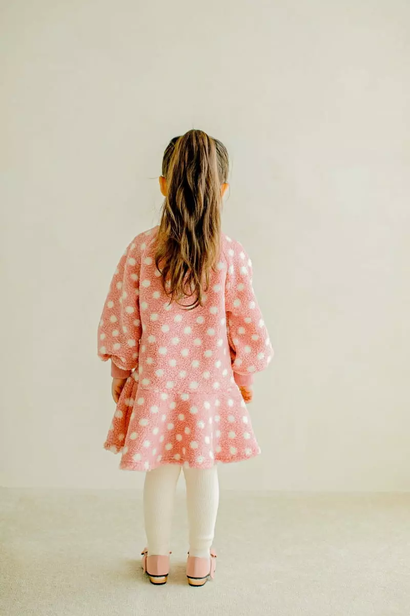 Pudding - Korean Children Fashion - #kidzfashiontrend - Dot One-piece - 5