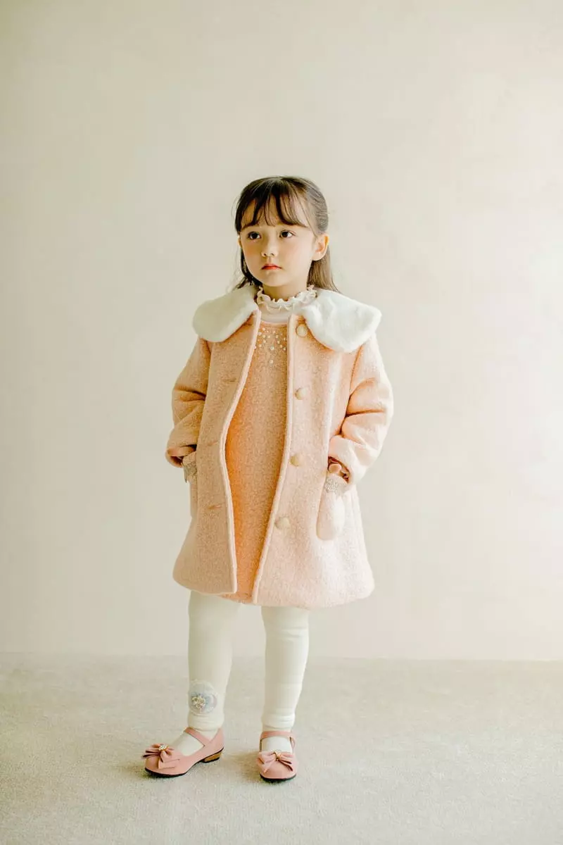Pudding - Korean Children Fashion - #kidzfashiontrend - Mosic Coat - 2