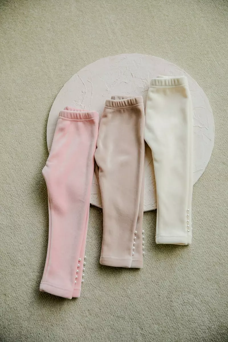 Pudding - Korean Children Fashion - #magicofchildhood - Pearl Leggings