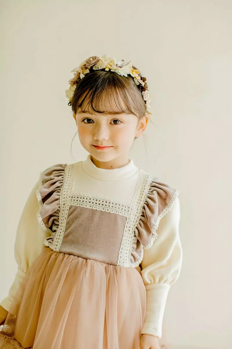 Pudding - Korean Children Fashion - #minifashionista - Velvet One-piece - 11