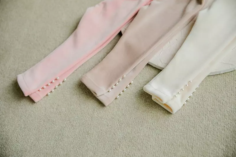 Pudding - Korean Children Fashion - #minifashionista - Pearl Leggings - 2