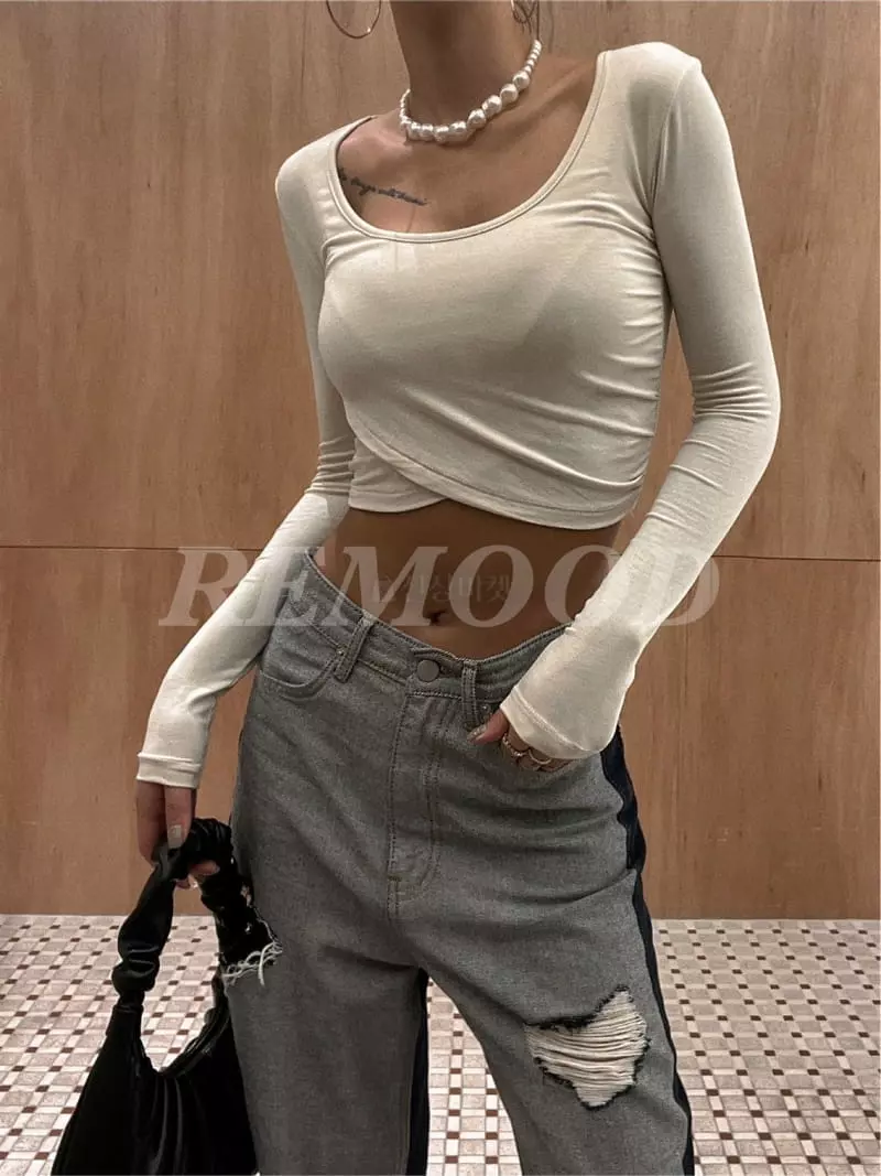 Remood - Korean Women Fashion - #momslook - Leeds U Tee - 3