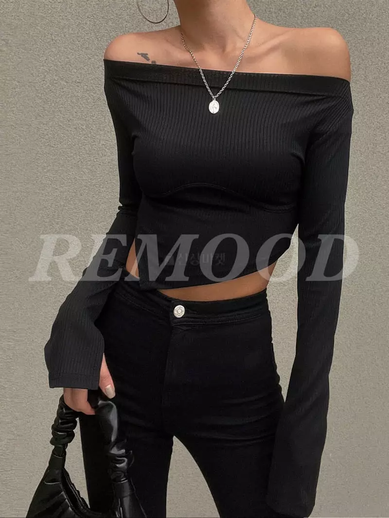 Remood - Korean Women Fashion - #momslook - Maran Crop Tee