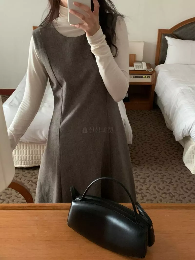 Renouveau - Korean Women Fashion - #momslook - Herringbone One-piece - 12
