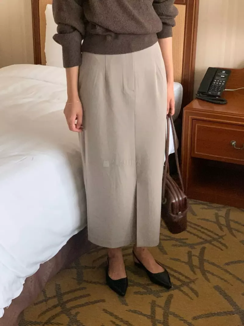Renouveau - Korean Women Fashion - #momslook - Twill Skirt - 5