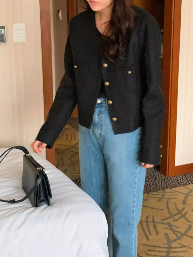 Renouveau - Korean Women Fashion - #momslook - Lace Twid Jacket - 8