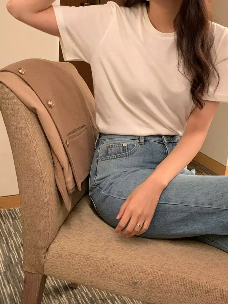 Renouveau - Korean Women Fashion - #momslook - Angora Tee - 3
