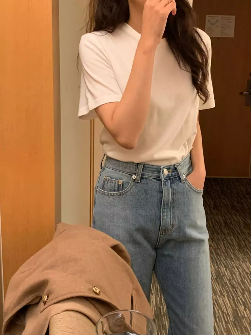 Renouveau - Korean Women Fashion - #momslook - Angora Tee - 5