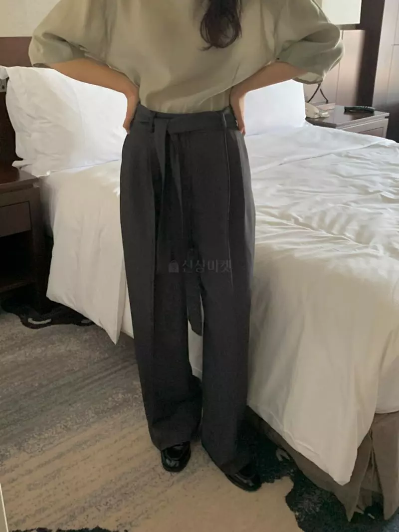 Renouveau - Korean Women Fashion - #womensfashion - Belt Pants - 4