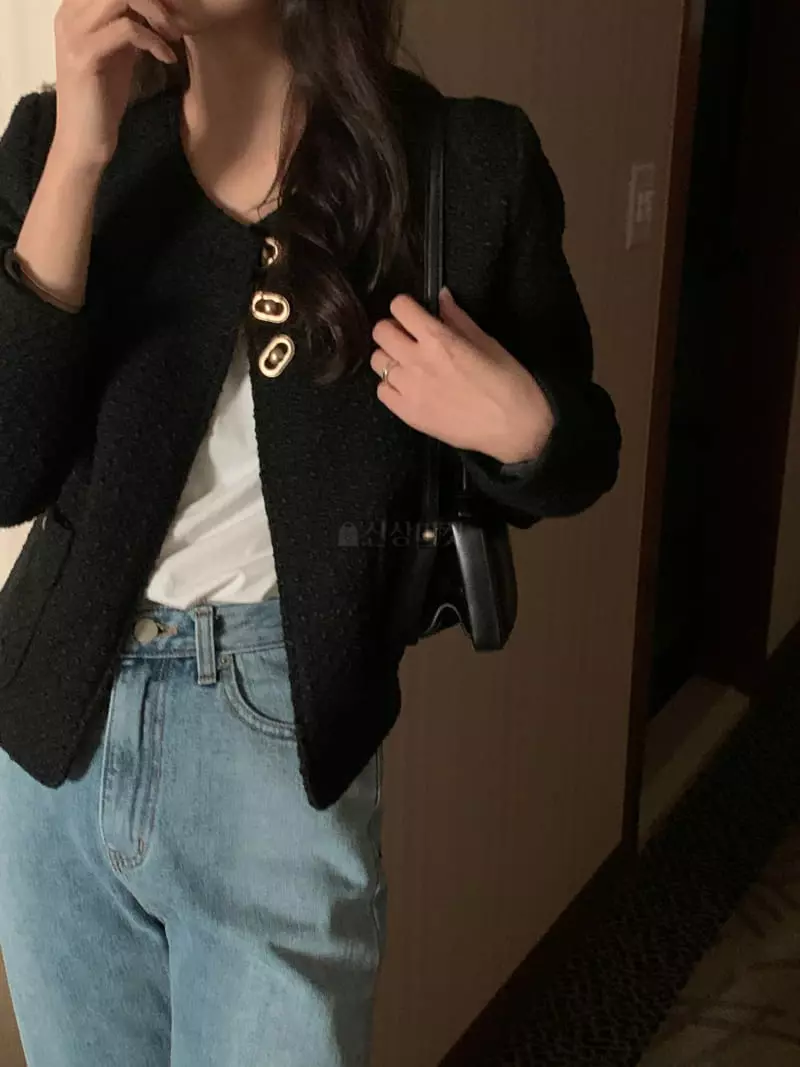 Renouveau - Korean Women Fashion - #momslook - Bene Twid Jacket - 6