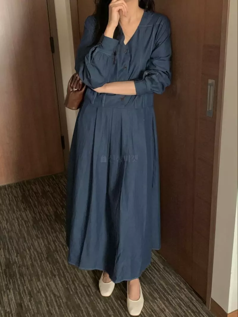 Renouveau - Korean Women Fashion - #momslook - Minue One-piece - 5