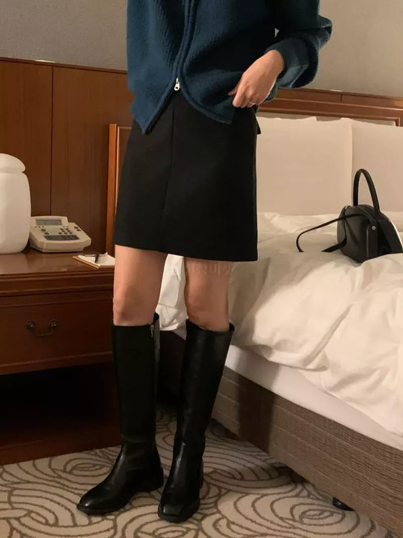 Renouveau - Korean Women Fashion - #momslook - Pocket Midi Skirt - 11